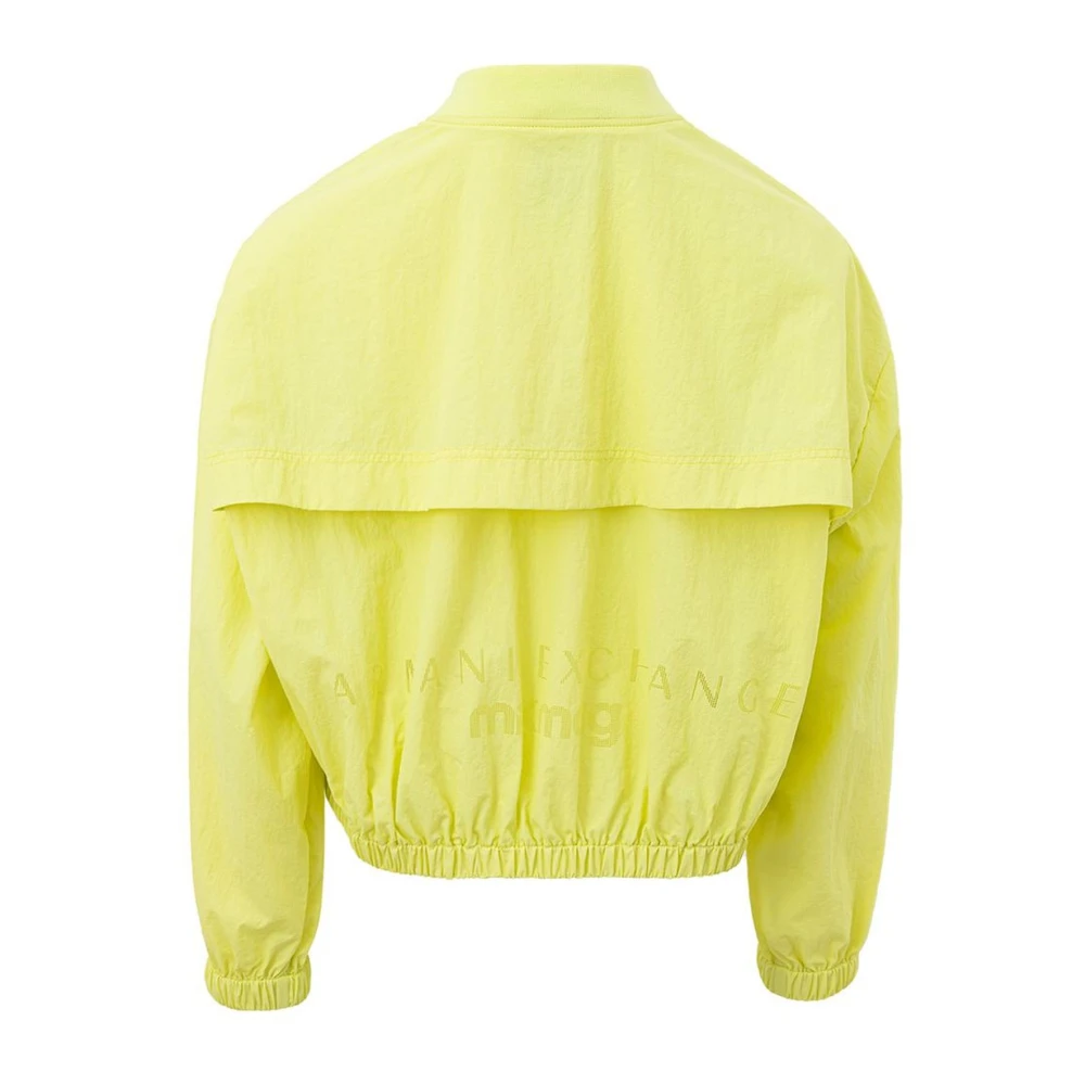 Armani Exchange Gele Polyamide Jas & Jas Yellow Dames