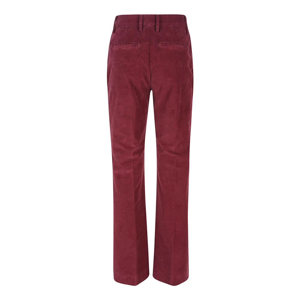 True Royal Bordeaux Katoen Elastaan Broek Red Dames
