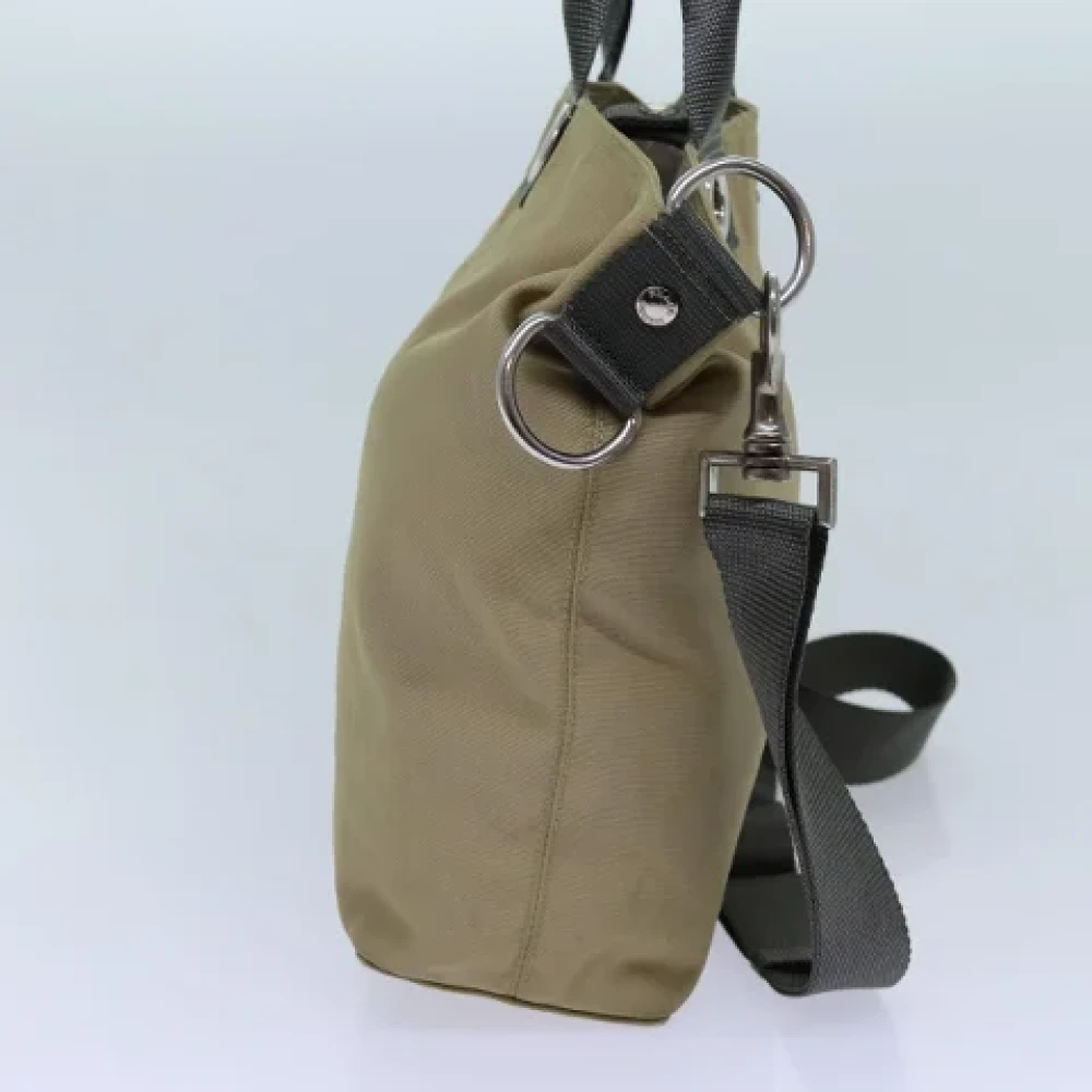 Prada Vintage Pre-owned Canvas totes Beige Dames