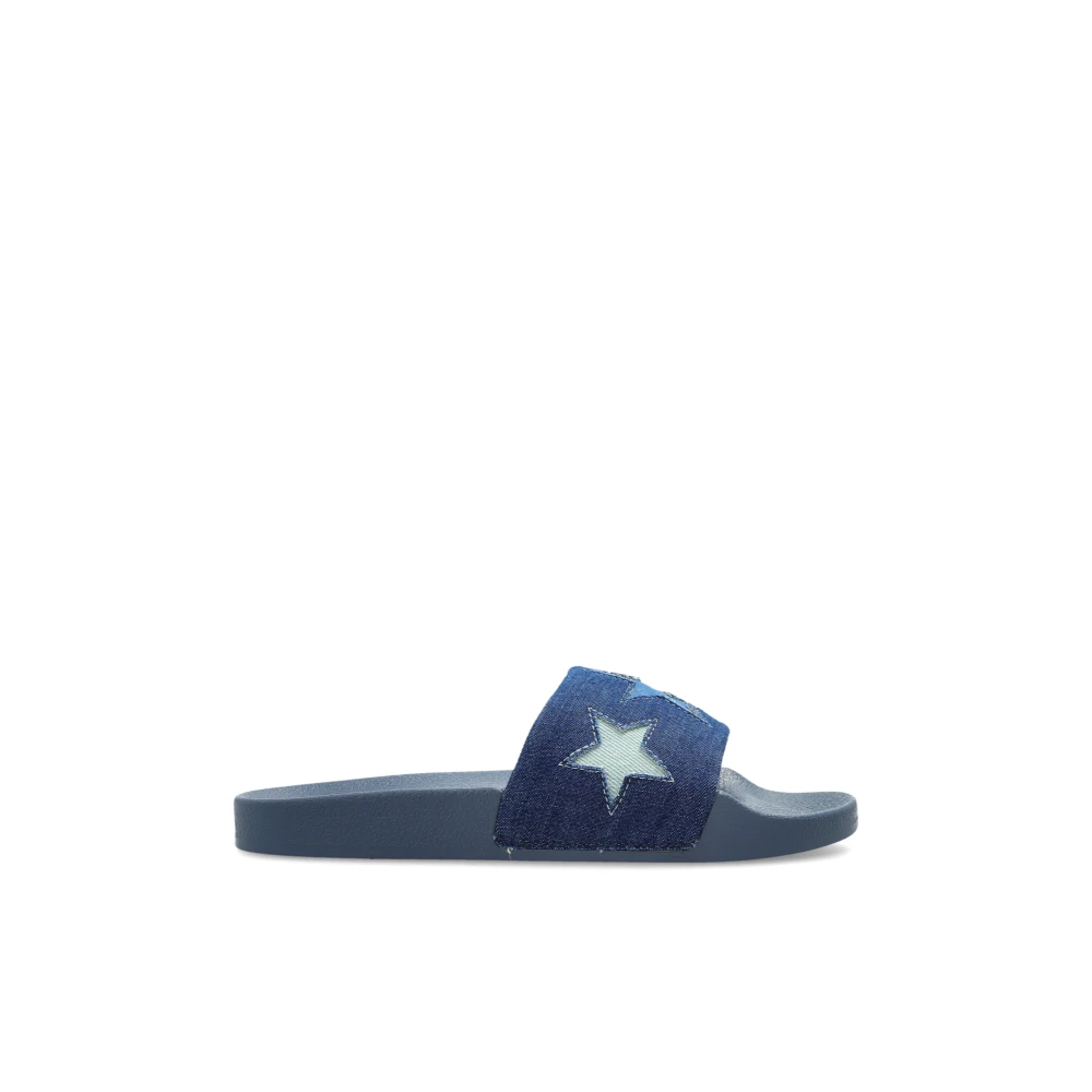 Stella Mccartney Women's Blue Sliders, 31 Eu, Denim Slides
