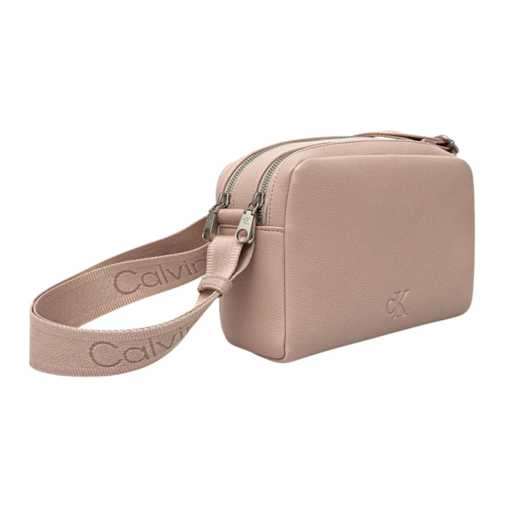 Calvin Klein Roze Rits Tas Lente Zomer Vrouwen Pink Dames