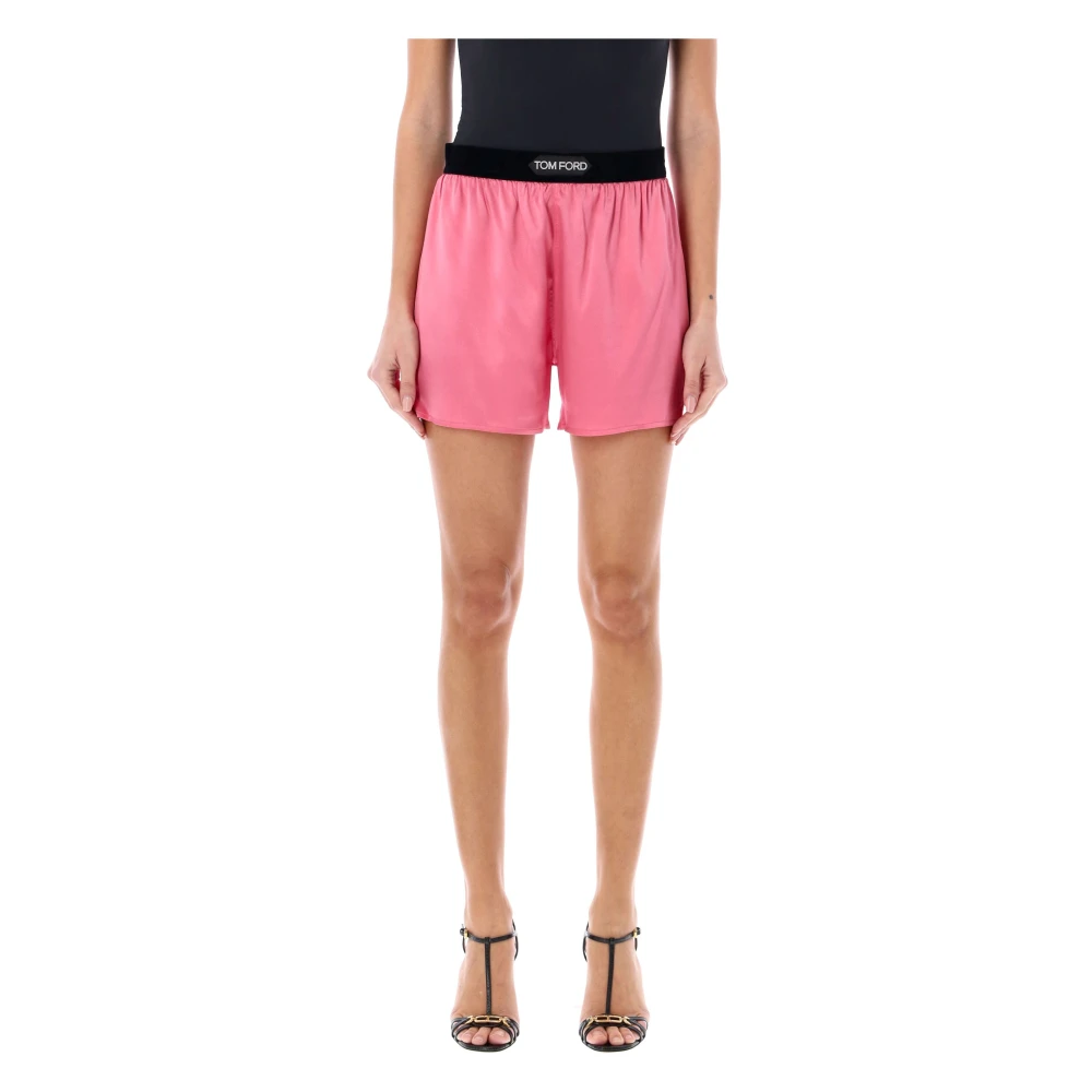 Tom Ford Luxe Roze Zijden Boxershorts Pink Dames