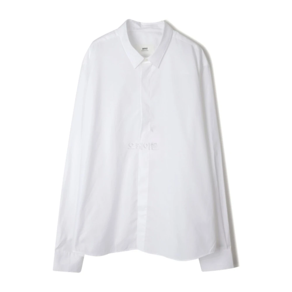 Ami Paris Klassiek Overhemd White Dames