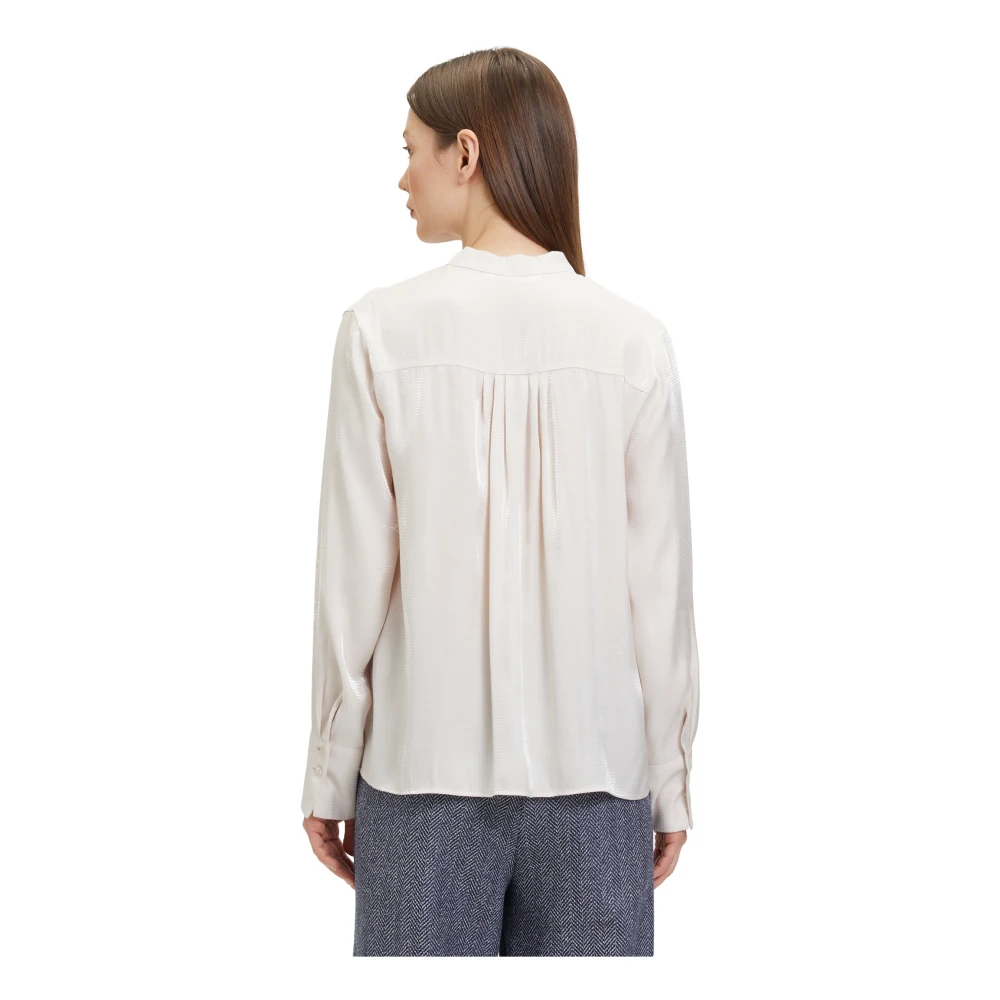 Betty & Co Blouse met plooien White Dames