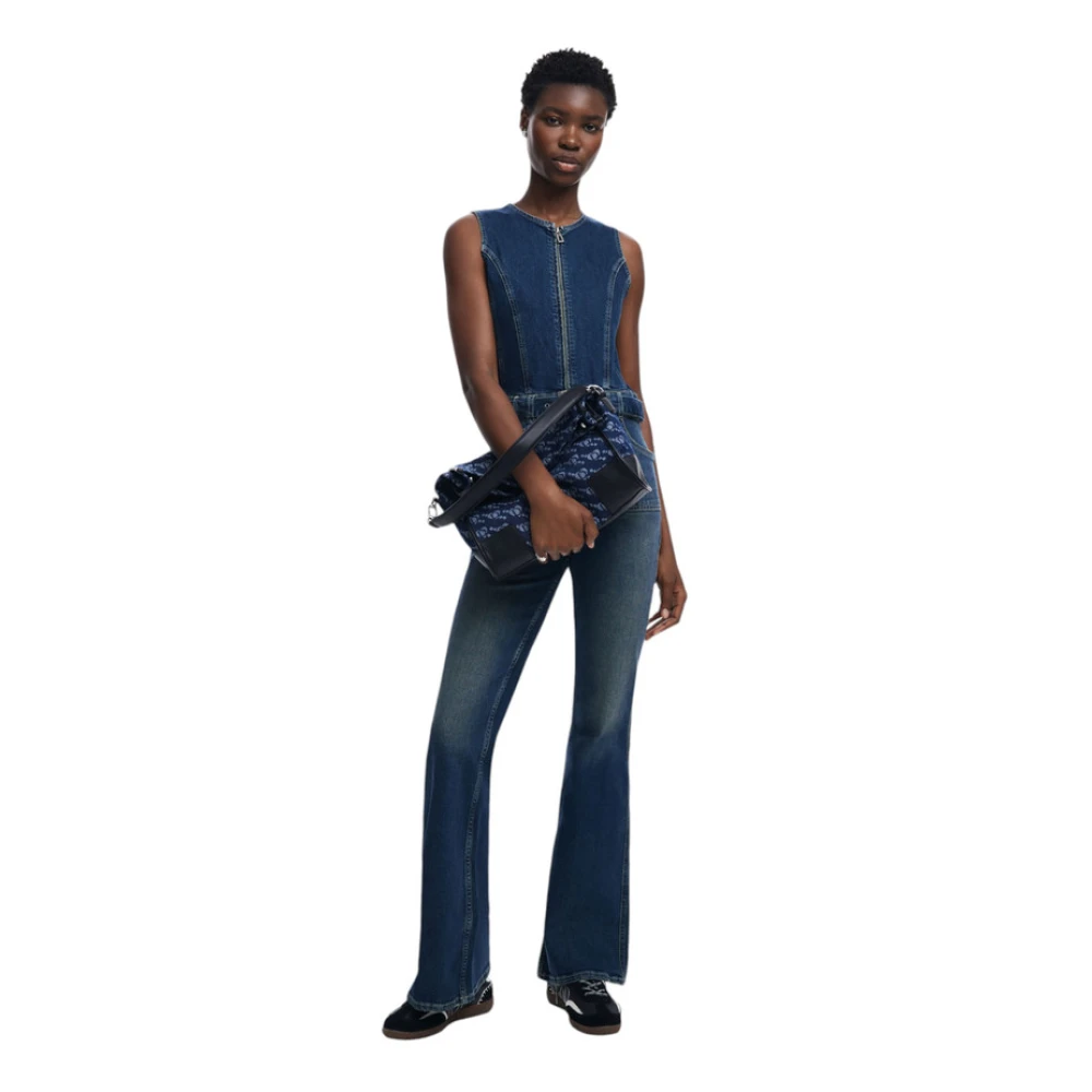 Desigual Dames Schoudertas Synthetisch Leer Blue Dames