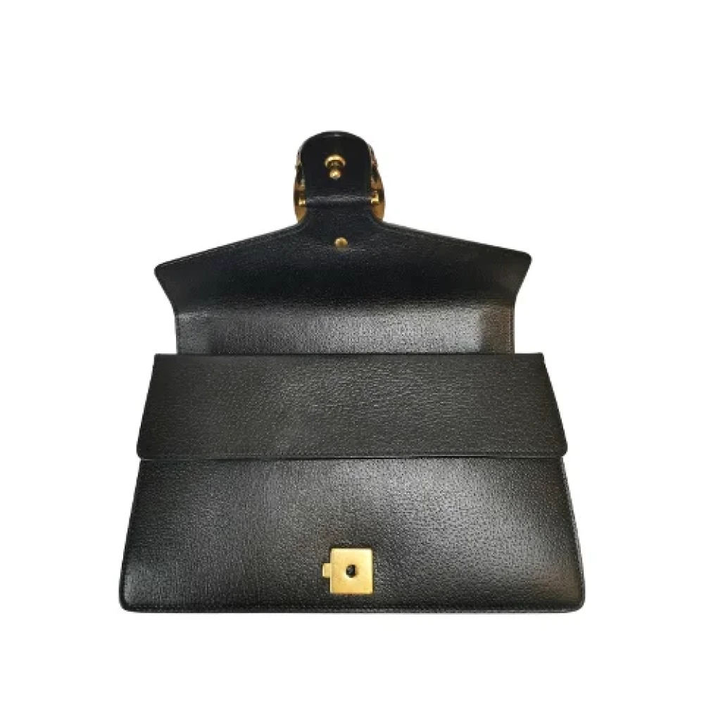 Gucci Vintage Pre-owned Leather gucci-bags Black Dames