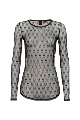Långärmad Jacquard Spetstopp