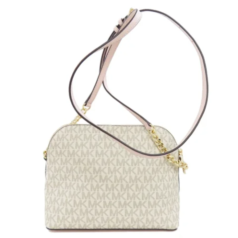 Michael Kors Pre-owned Canvas shoulder-bags White Dames