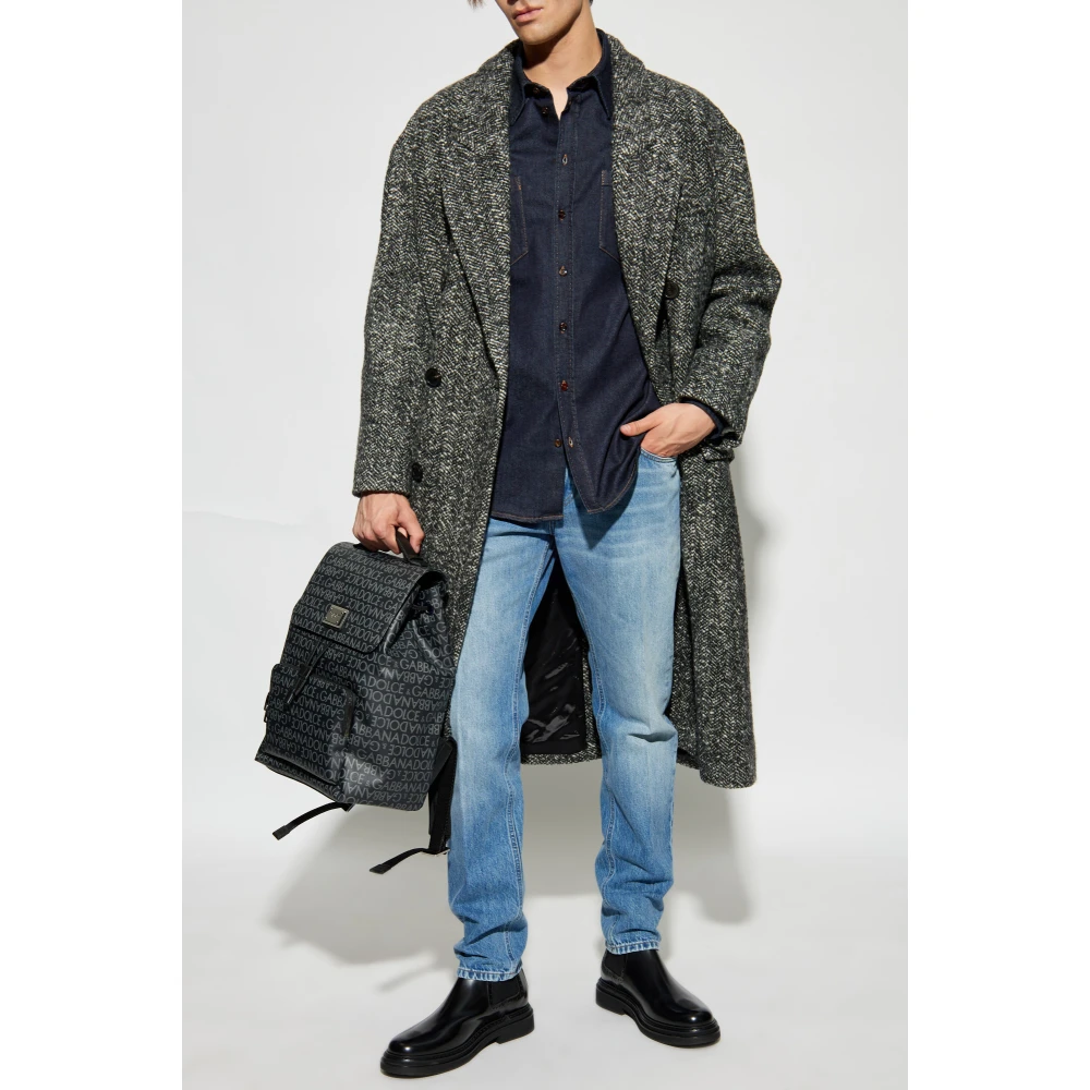 Dolce & Gabbana Denim overhemd Blue Heren