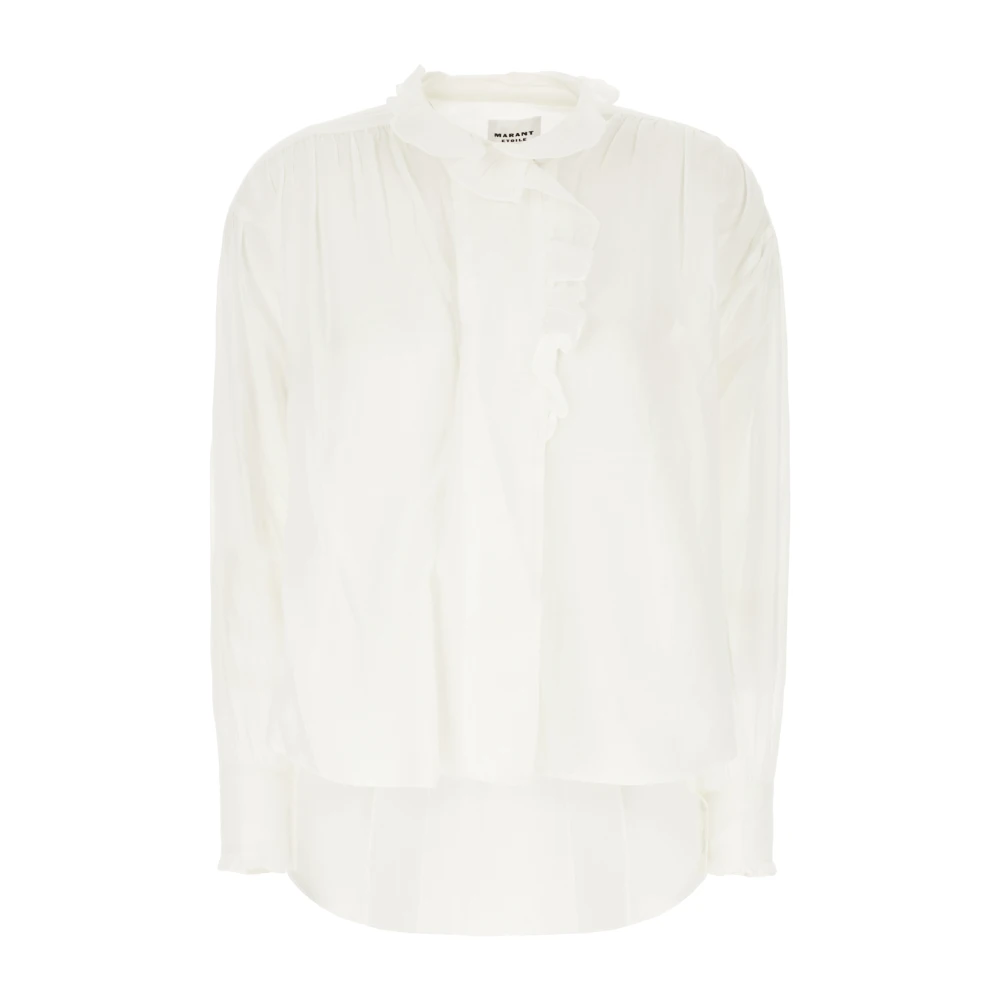 Isabel Marant Étoile Stilren Top för Trendy Looks White, Dam