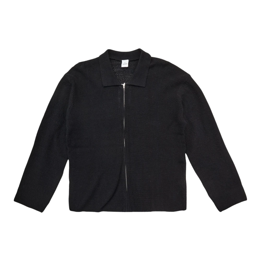 Won Hundred Gebreide ritsvest in zwart Black Heren