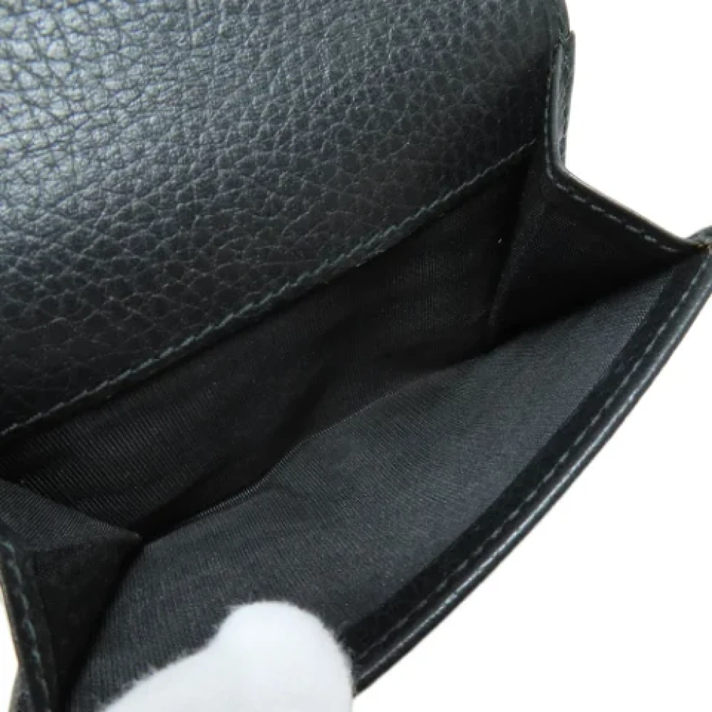 Gucci Vintage Pre-owned Leather wallets Black Dames