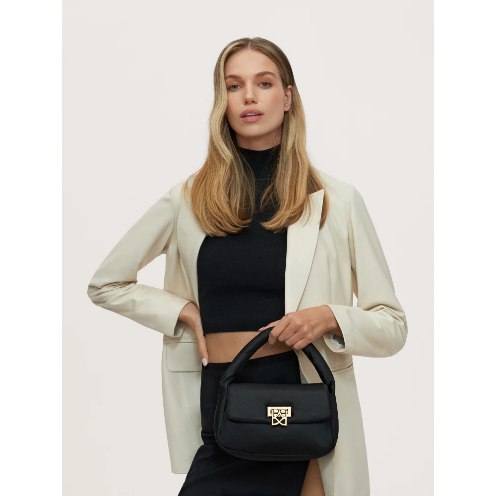 Kazar Stijlvolle Stoffen Handtas Black Dames