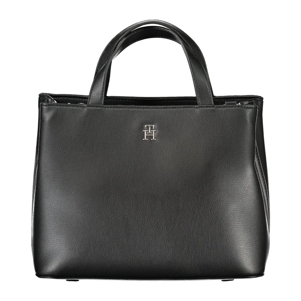 Tommy Hilfiger Zwarte dameshandtas met verstelbare band Black Dames