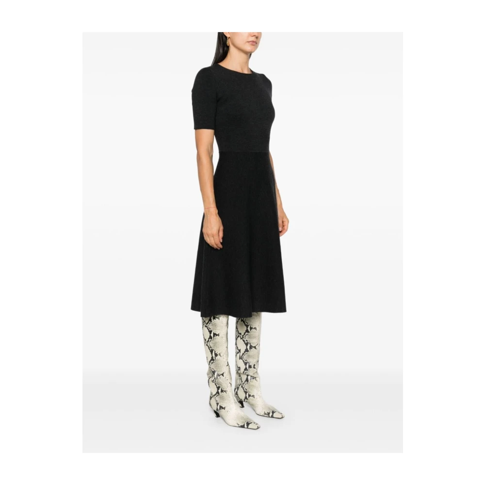 P.a.r.o.s.h. Grijze Wollen Blend Gebreide Midi Jurk Gray Dames