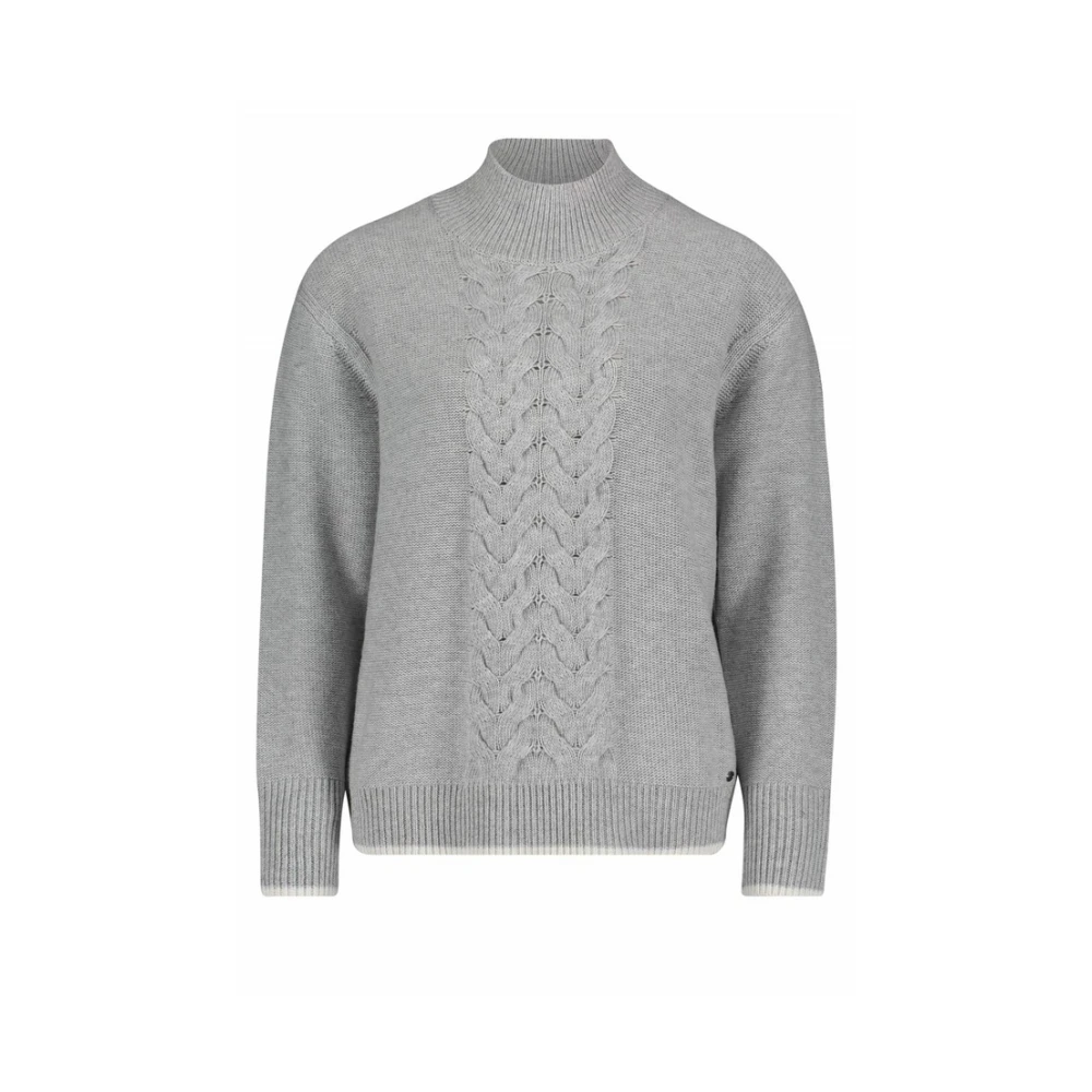 Betty & Co Gebreide Vest Korte Mouw Gray Dames