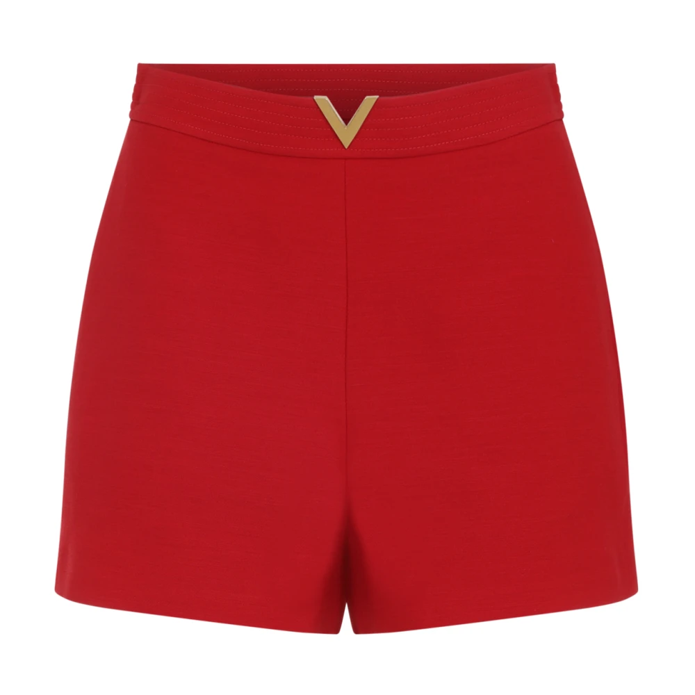 Valentino Women's Red Short Shorts - Short Shorts - S - Shorts