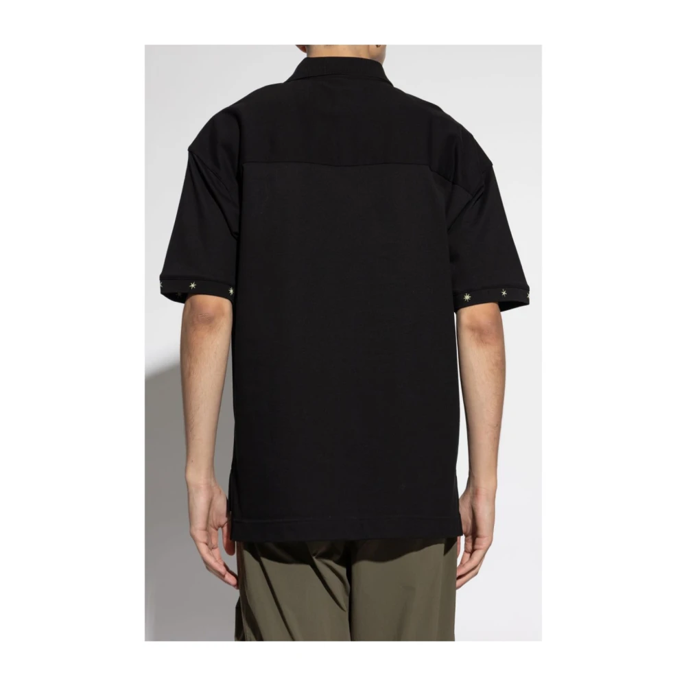 Givenchy Polo Shirt met geborduurd detail Black Heren