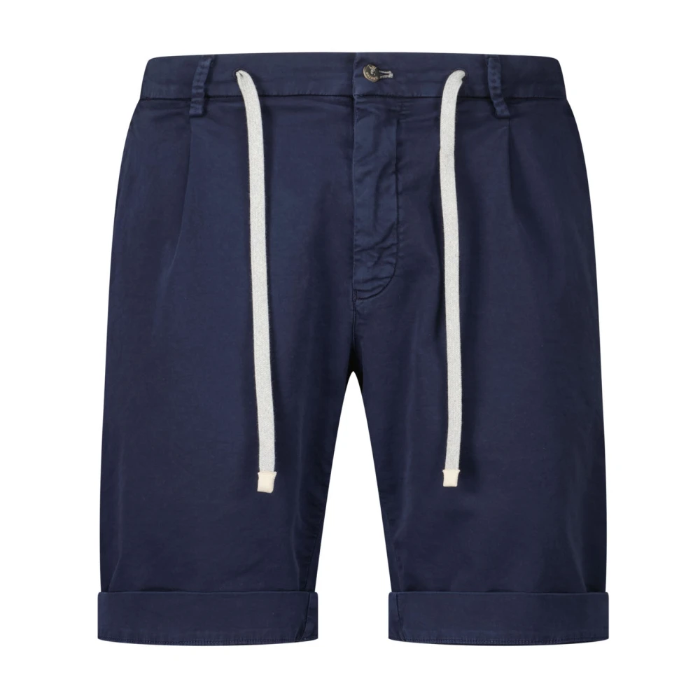 Mason's Katoenen New York Shorts Blue Heren