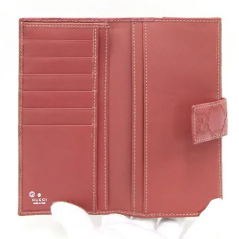 Gucci Vintage Pre-owned Leather wallets Pink Dames