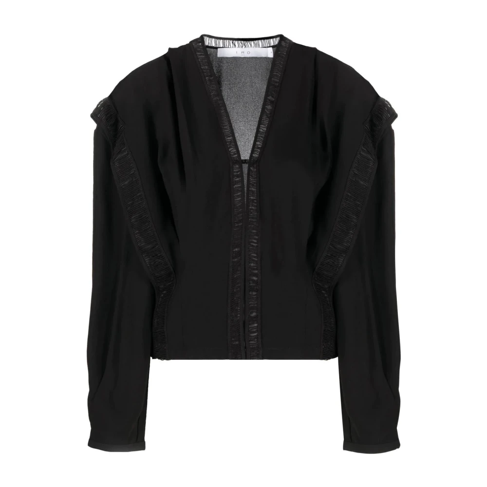 IRO Zwarte Katoenen Casual Blouse Black Dames