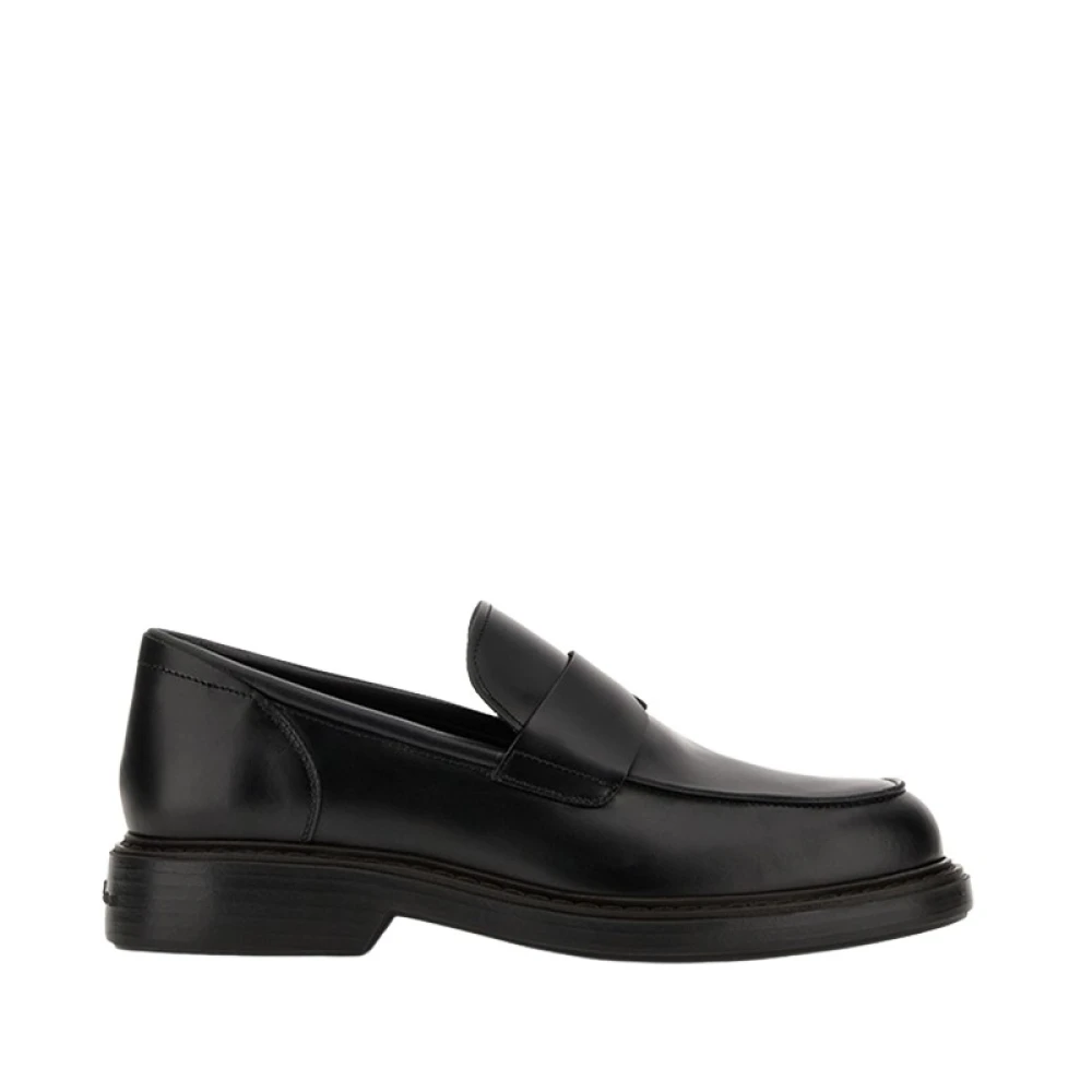Hogan Men's Black Loafers, 9 Uk, H704 Mocassino