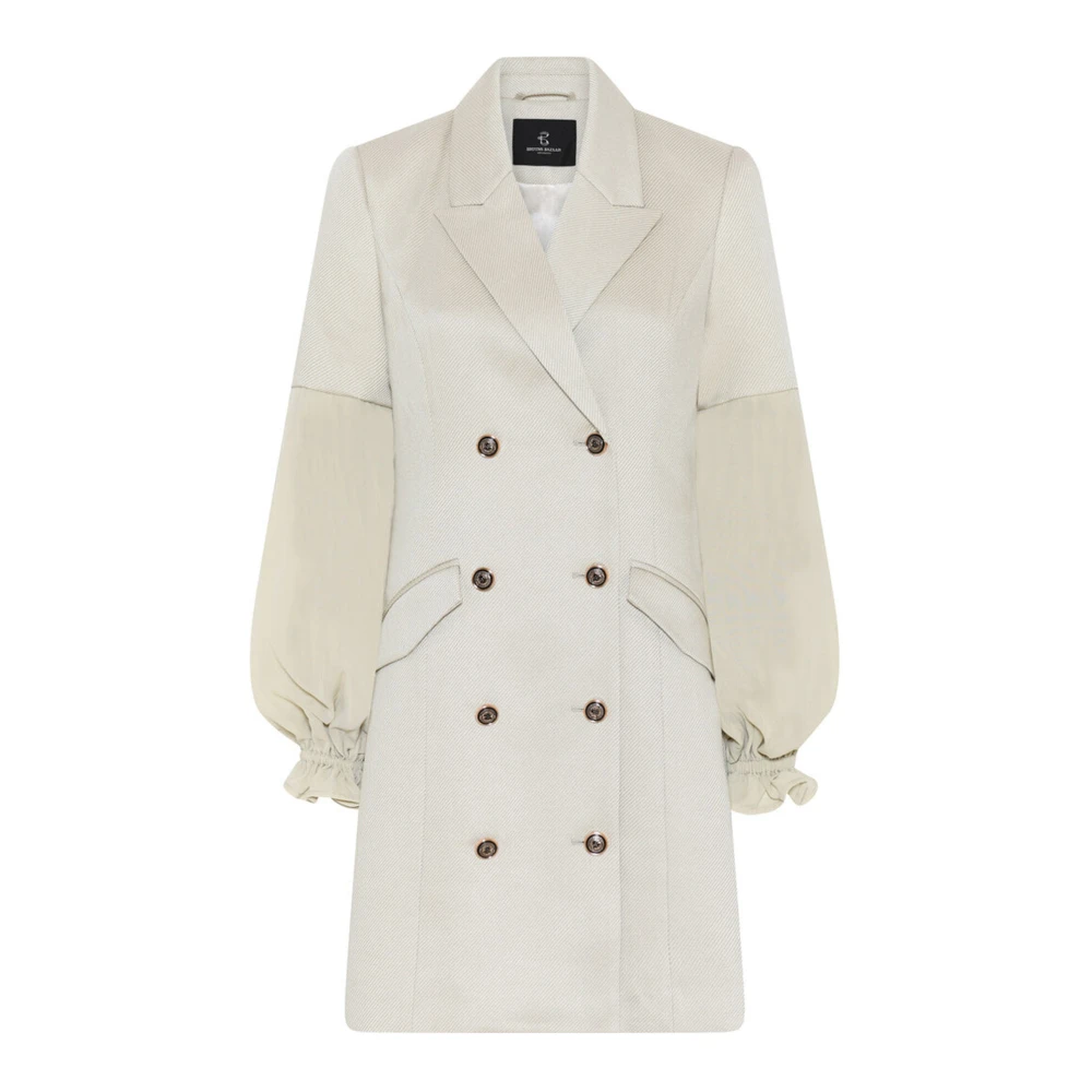 Bruuns Bazaar Elegante Dubbelrijdige Jurk White Dames