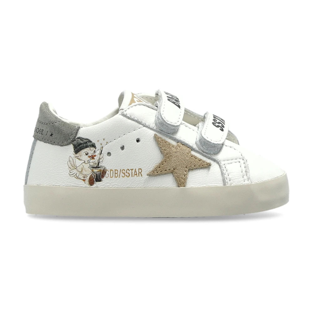 Golden Goose Unisex Kids White Kids Sneakers, 17 Eu, Baby School Trainers