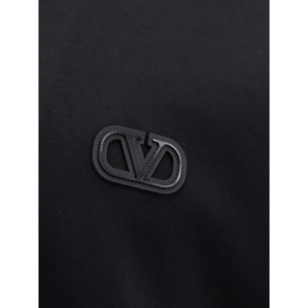 Valentino Zwarte hoodie met rits Black Heren