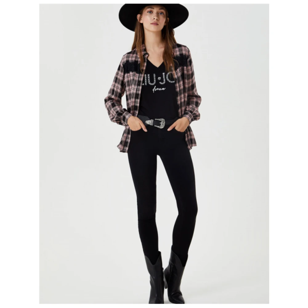 Liu Jo Divine Zwarte High-Waisted Skinny Jeans Black Dames