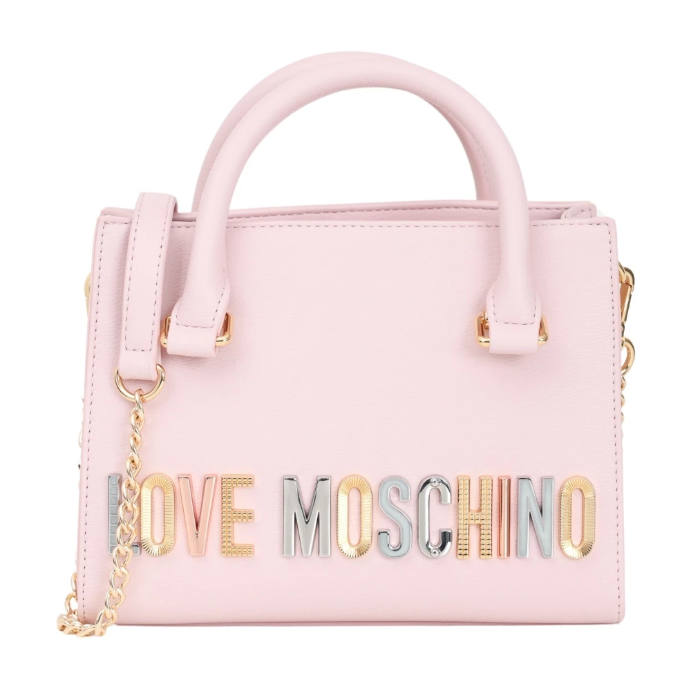 Love Moschino Roze Bold Love Lettering Schoudertas Pink Dames