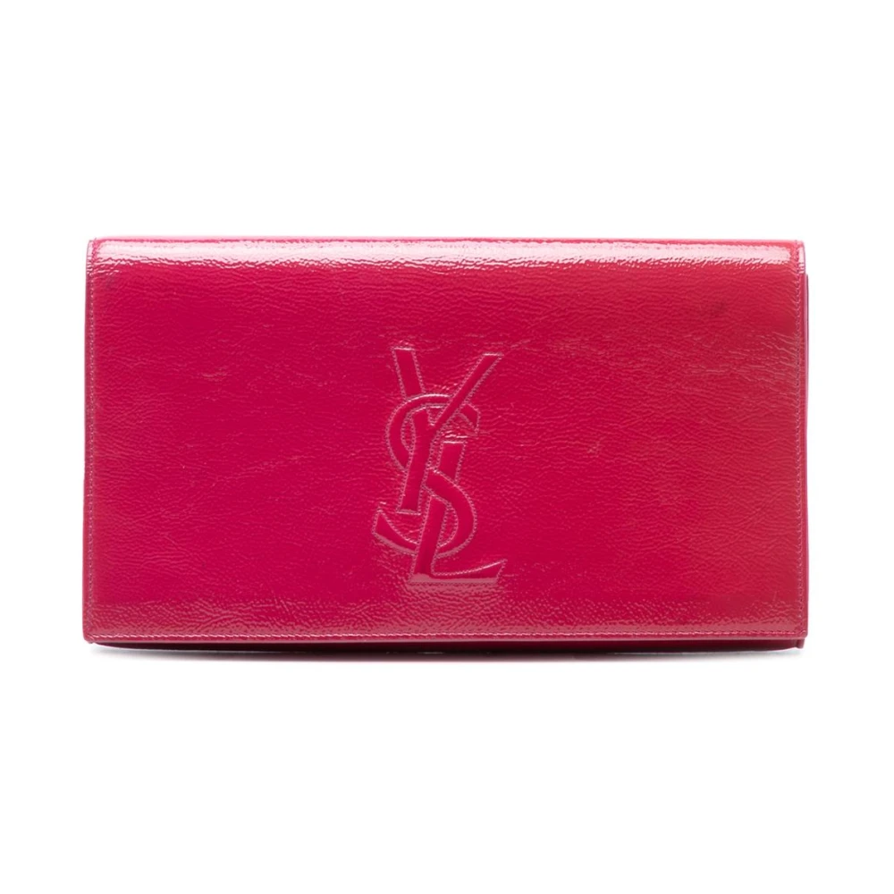 Saint Laurent Vintage Women's Pink Pre-Owned Elegant Flap Wallet