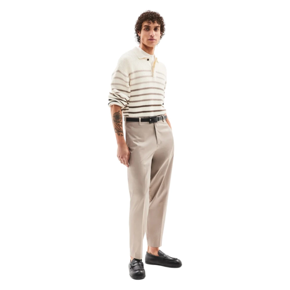 Emporio Armani Stijlvolle Broeken voor Mannen Beige Heren