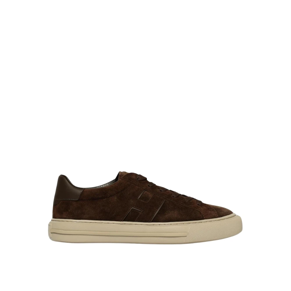 Hogan Men's Brown Suede Leather Sneakers