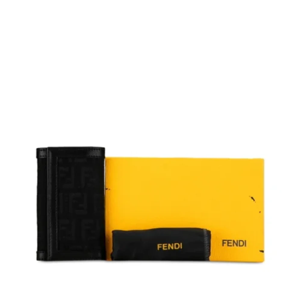 Fendi Vintage Pre-owned Canvas key-holders Black Dames