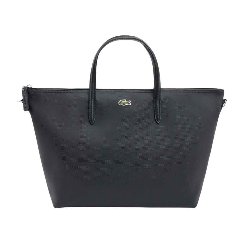 Lacoste Women's Black Handbags, One Size, Petit Sac Cabas À Bandoulière L.12.12 Concept