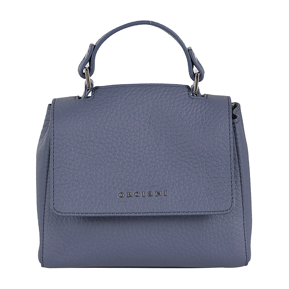 Orciani Zachte Mini Sveva Tas Blue Dames