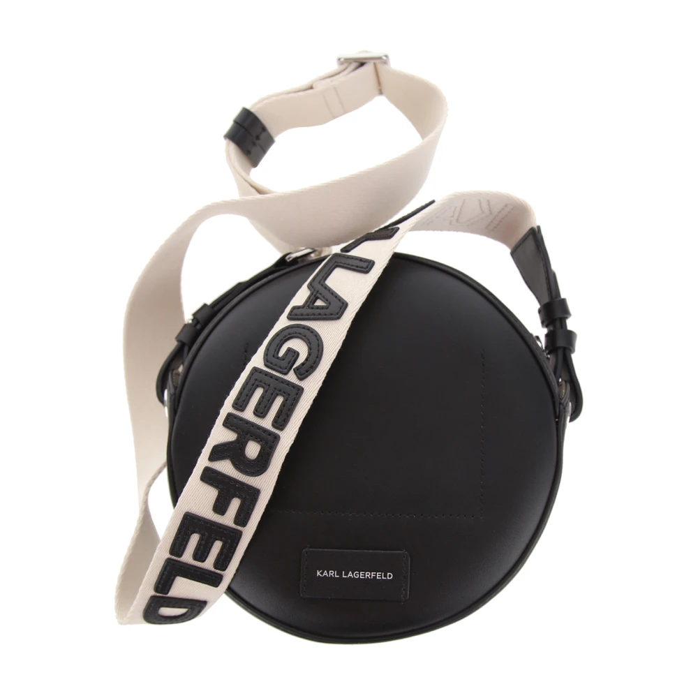 Karl Lagerfeld Geperforeerde Cirkel Camera Tas Black Dames