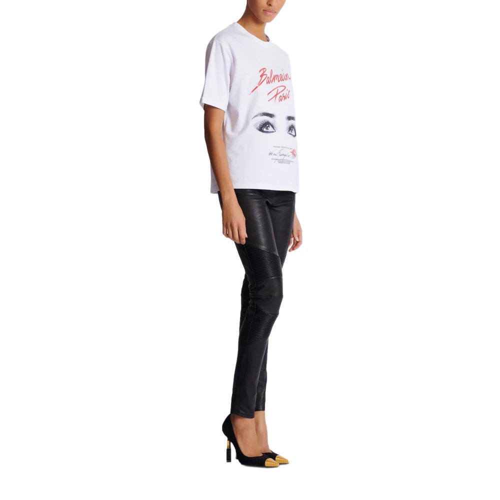 Balmain Kortmouw Schoonheid T-shirt White Dames