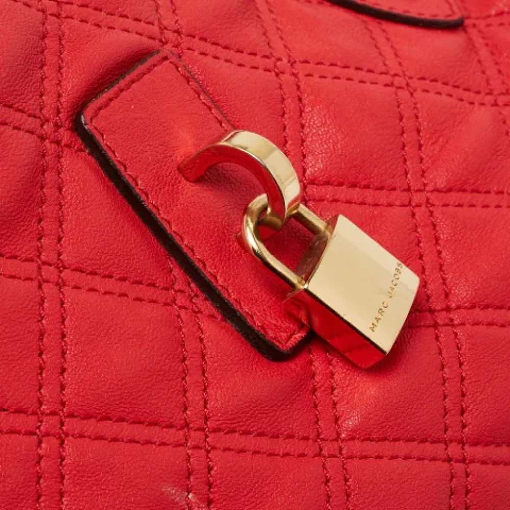 Marc Jacobs Pre-owned Leather handbags Red Dames