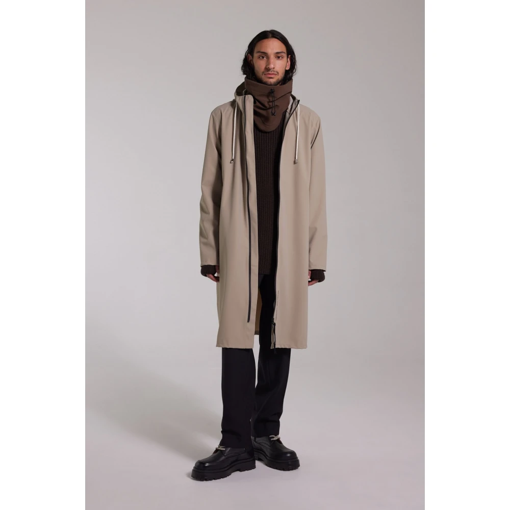 Stutterheim Lichtgewicht Matte Parka voor Mannen Beige Heren