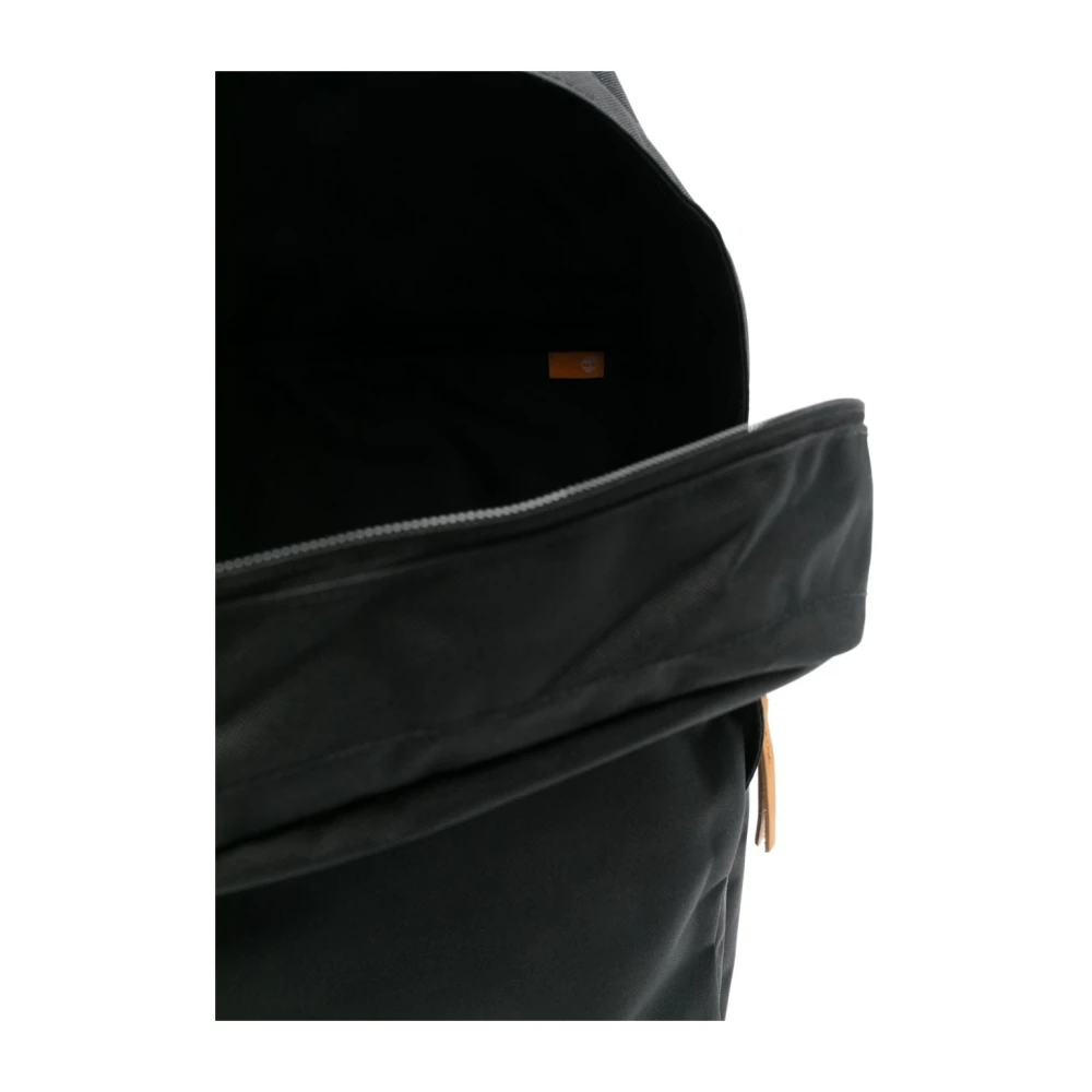 Timberland Zwarte Canvas Rugzak met Ritssluiting Black Heren