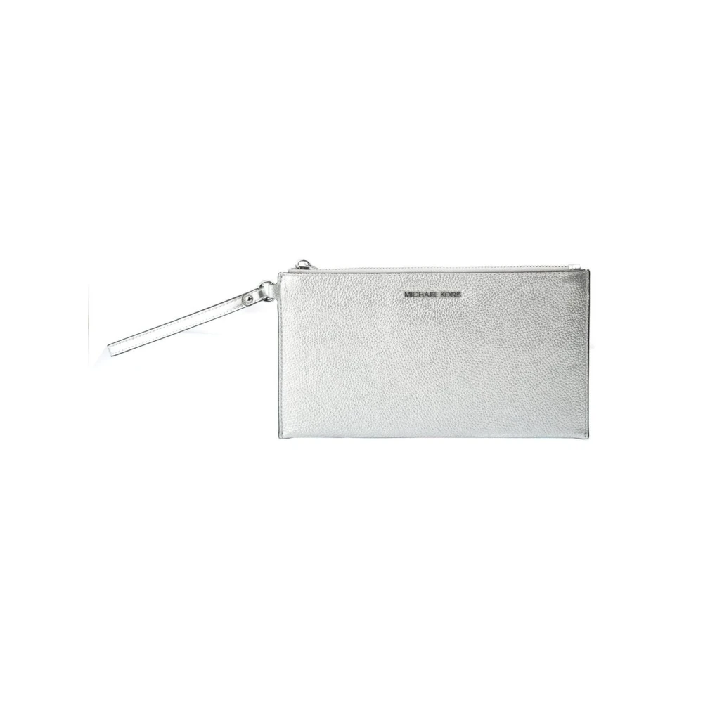 Michael Kors Women's Gray Leather Clutch Bag