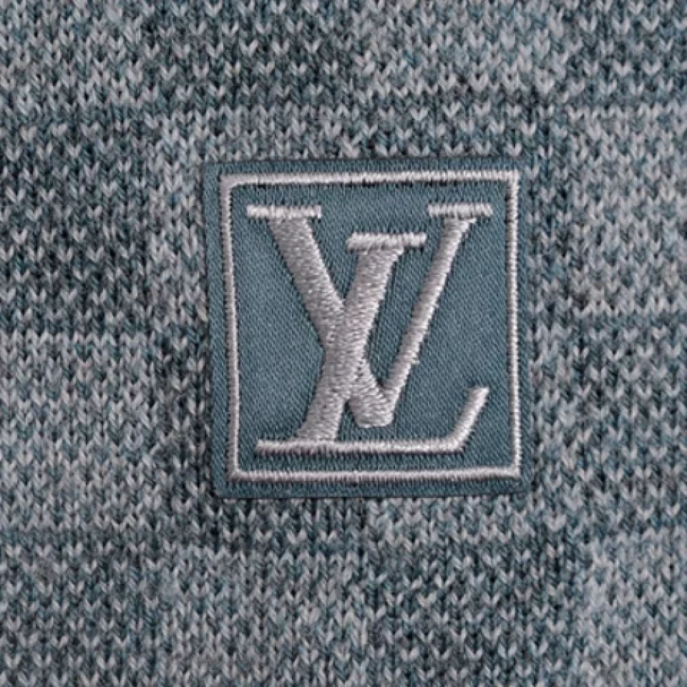 Louis Vuitton Vintage Pre-owned Wool scarves Blue Dames