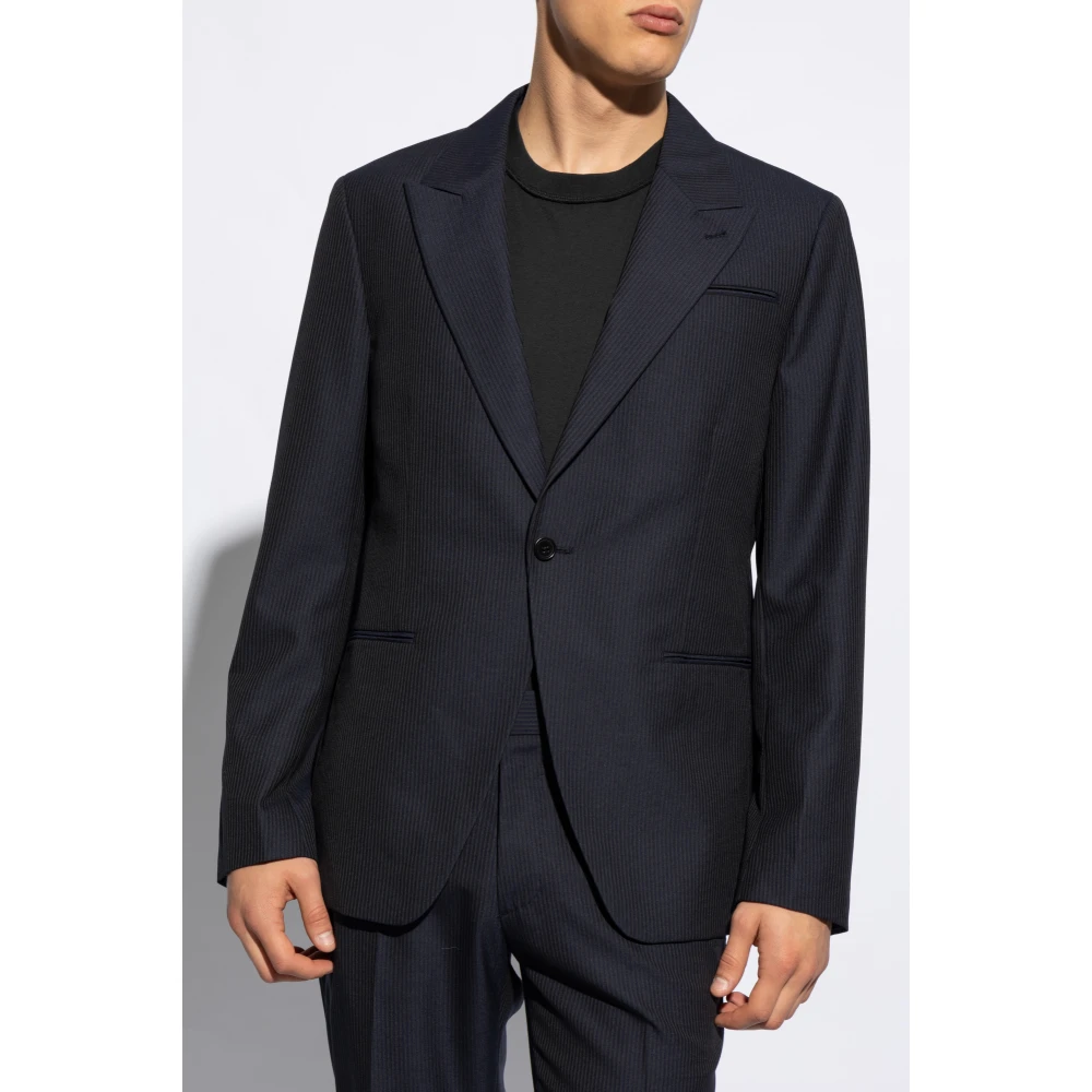 AllSaints `Howling` Blazer Blue Heren