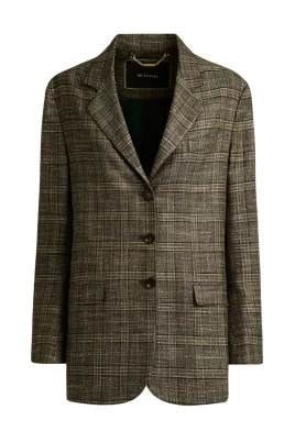 Grön Glen Plaid Blazer