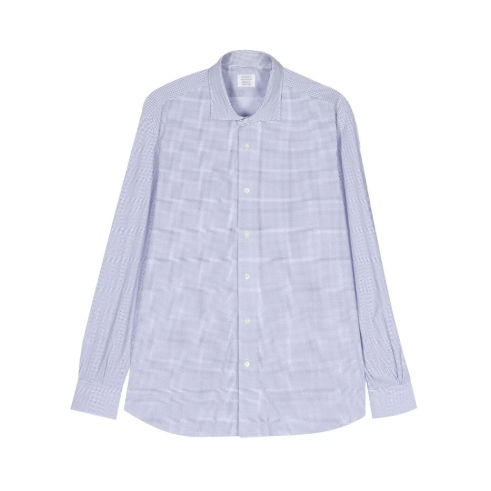 Mazzarelli Casual Shirts Blue Heren