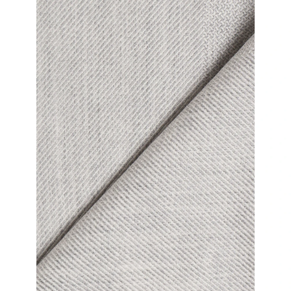 Fay Grijze Wol Fringed Sjaal Gemaakt in Italië Gray Heren