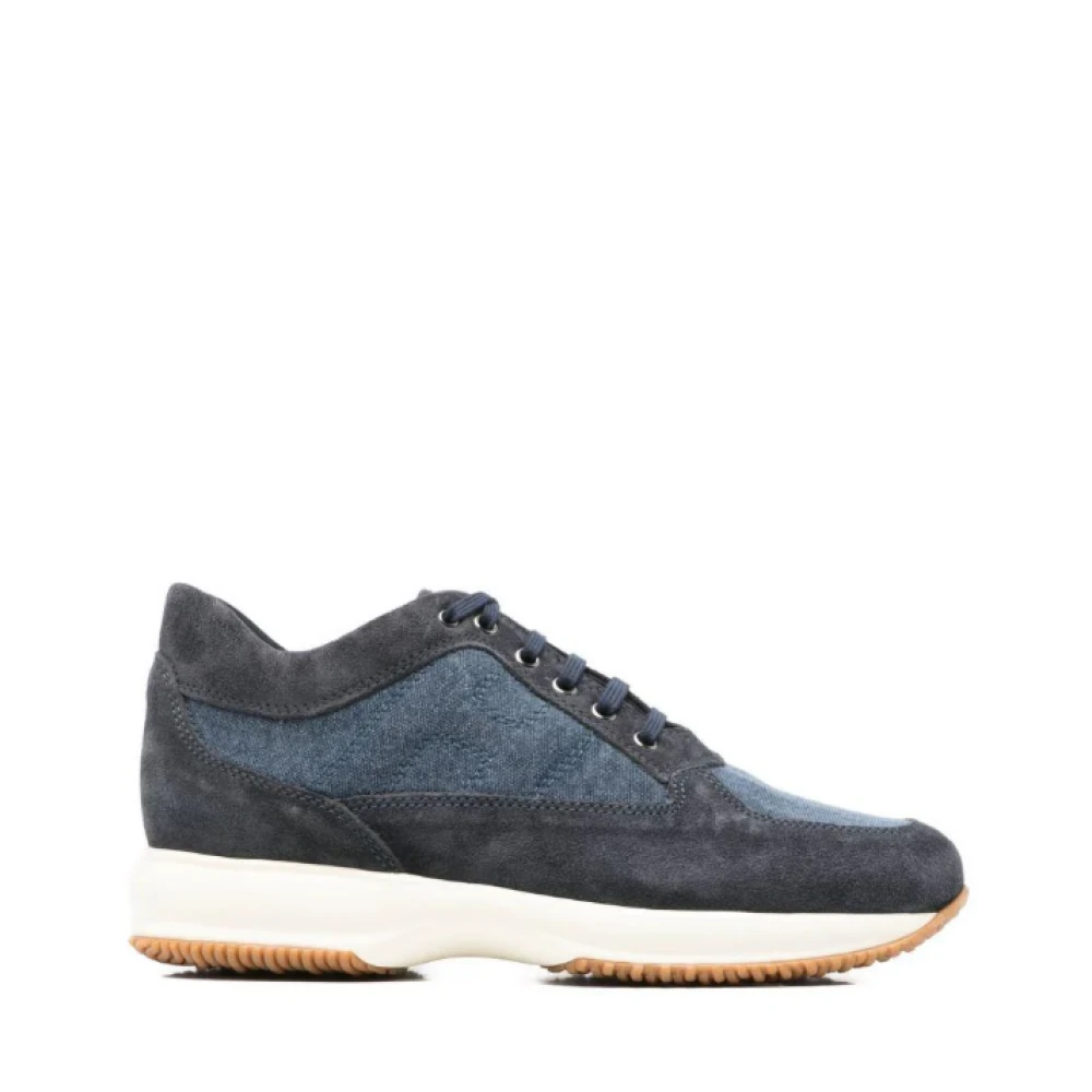 Hogan Men's Blue Sneakers, 8 Uk, Interactive Trainers