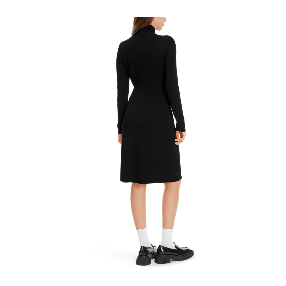 Marc Cain Gebreide Jurk 'Rethink Together' Black Dames